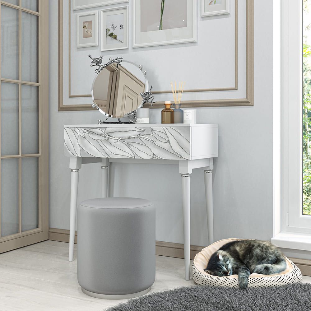 Консоль Арт Классика Айс Античное серебро