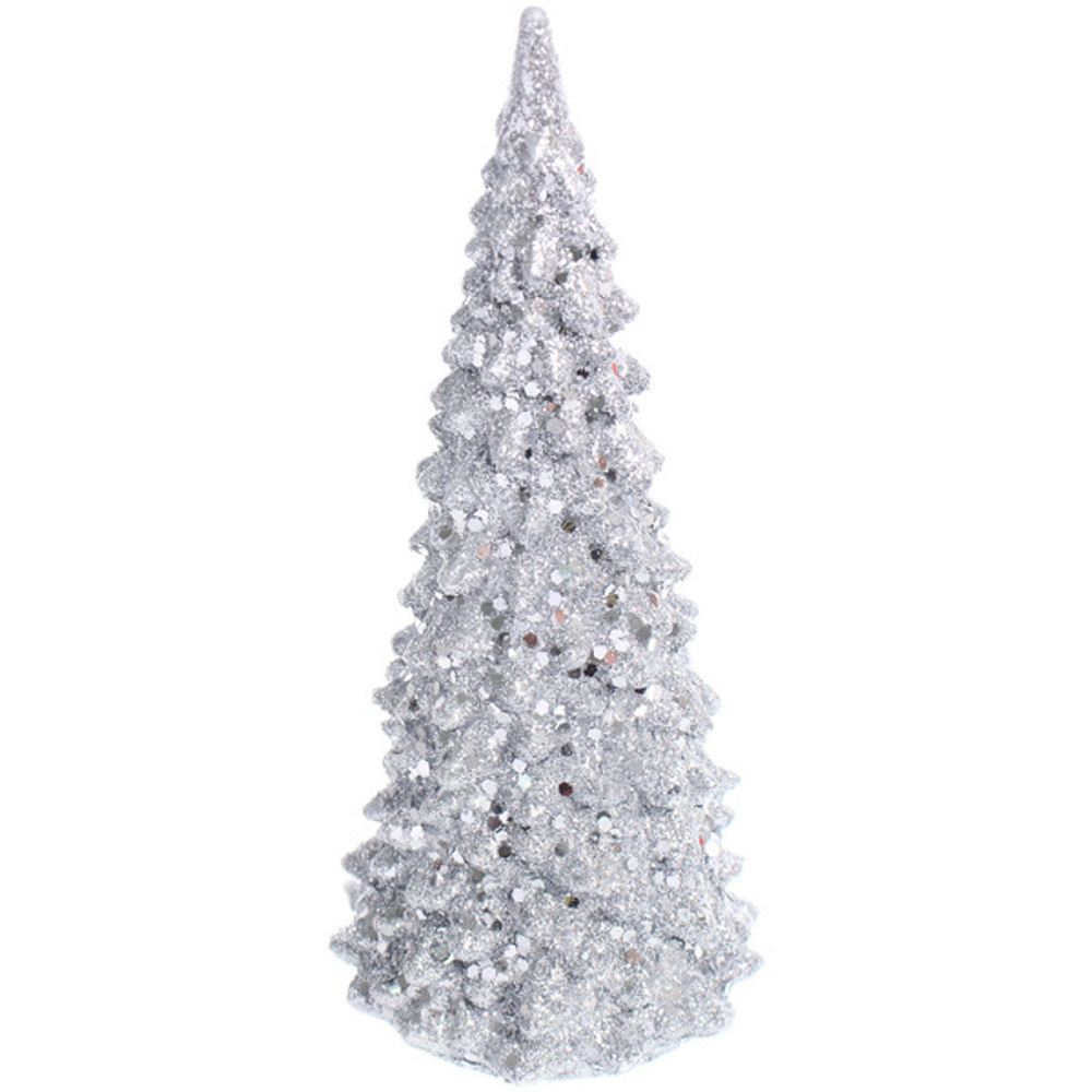 Сувенир с подсветкой «Волшебная красавица» 17 см, Серебро (работает от батареек LR44*3)