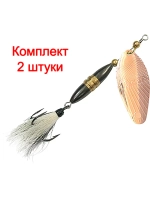 Блесна вертушка Shell 18,0g, лепесток № 4, цвет 03 5 шт