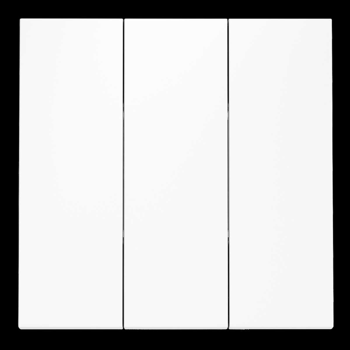 Клавиши для выключателя/переключателя трехклавишного S70 (белый матовый) Voltum VLS000502