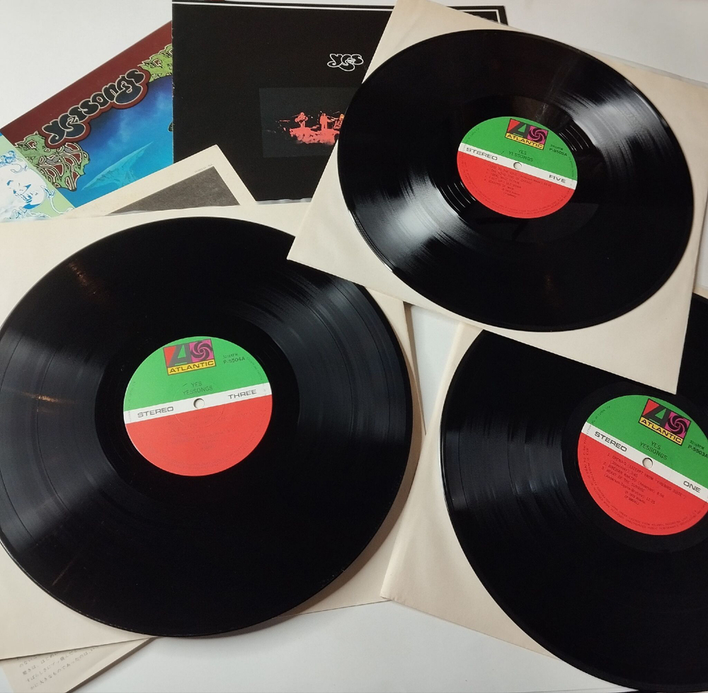 Винтажная виниловая пластинка LP Yes Yessongs (Japan 1975) (Obi) Siberian Khatru