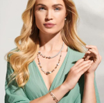 Браслет Coeur de Lion Multicolour Pastel 1 5087/30-1522 цвет розовый, белый, золотой