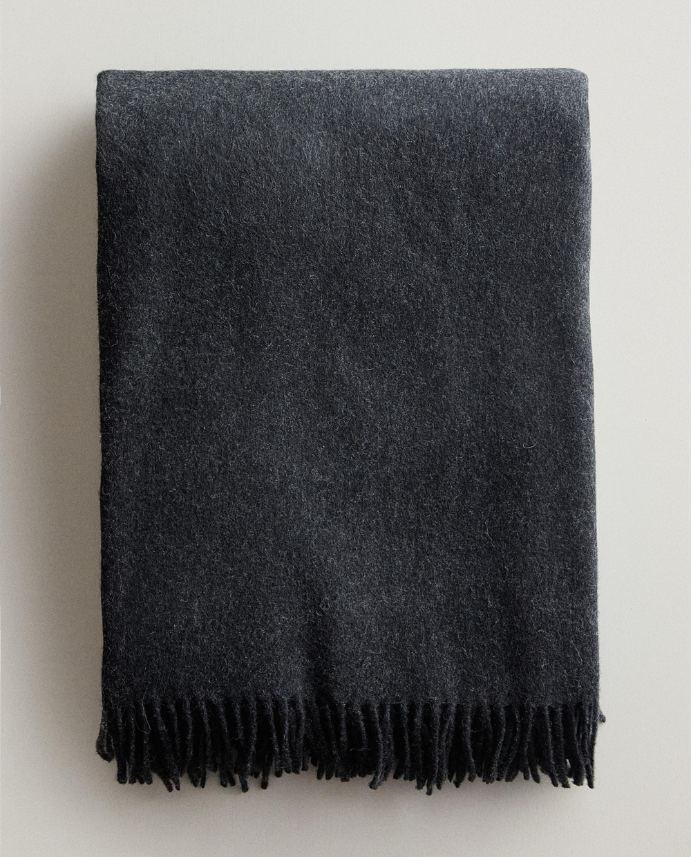Zara Home плед из шерсти, серый, 140x190 см · 6306/004