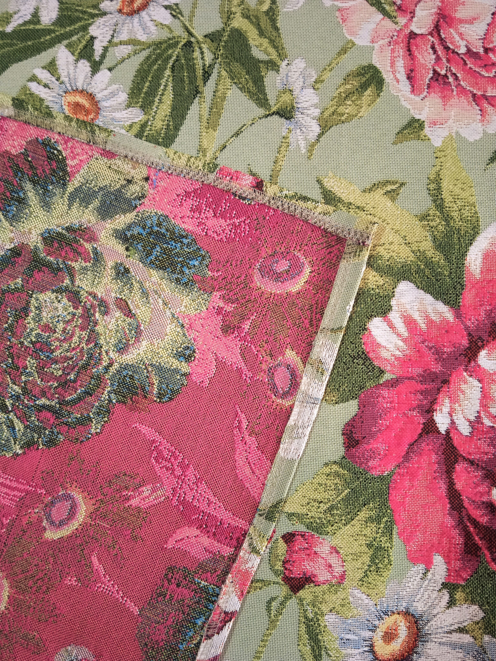 Покрывало гобеленовое Пионы 2-спальный (180х200)