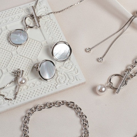 Серьги Fiore Luna MOP A2211NM-E01.1 BW/S