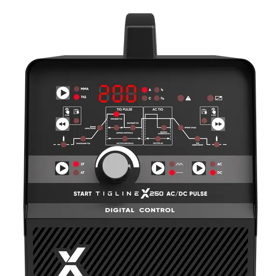 OSA START TigLine X250 AC/DC PULSE Установка аргонодуговой сварки 3STX250AP — полупрофессиональный аргонодуговой сварочный аппарат tig для монтажников, 250 А