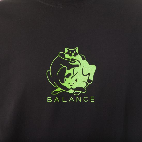 Лонгслив ЮНОСТЬ™ «Баланс» - тьма (Черный)