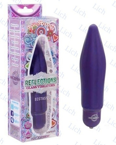 Клиновидный вибратор из стекла ECSTASY