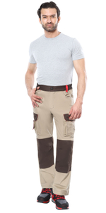 Брюки "СИРИУС-ДЖЕТ Браун" песочные с т.коричневым