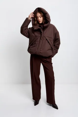 Куртка зимняя на утеплителе Isosoft в цвете шоколад