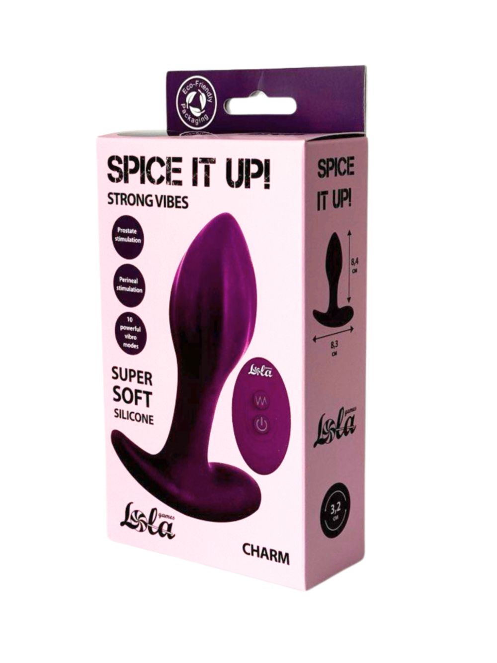 Lola games Spice it Up Charm - Перезаряжаемая анальная пробка