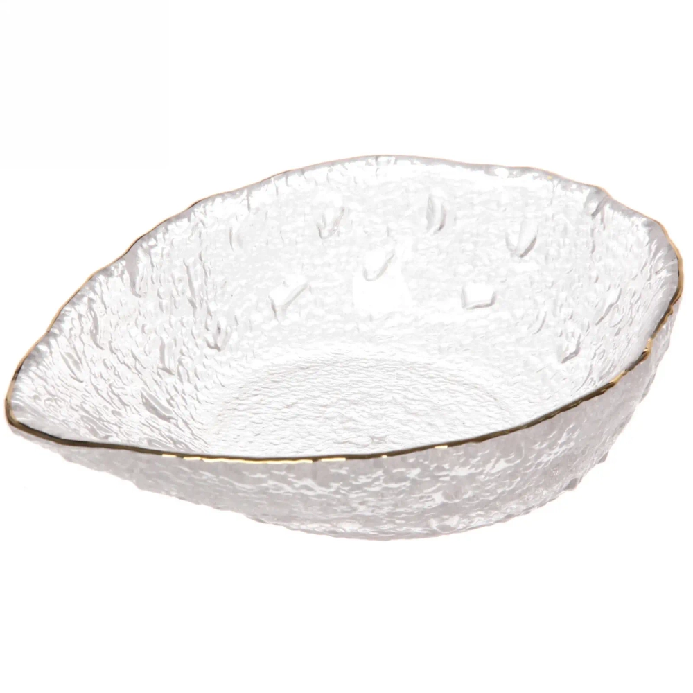 Салатник стеклянный «ICE CRYSTAL» 15см прозрачный