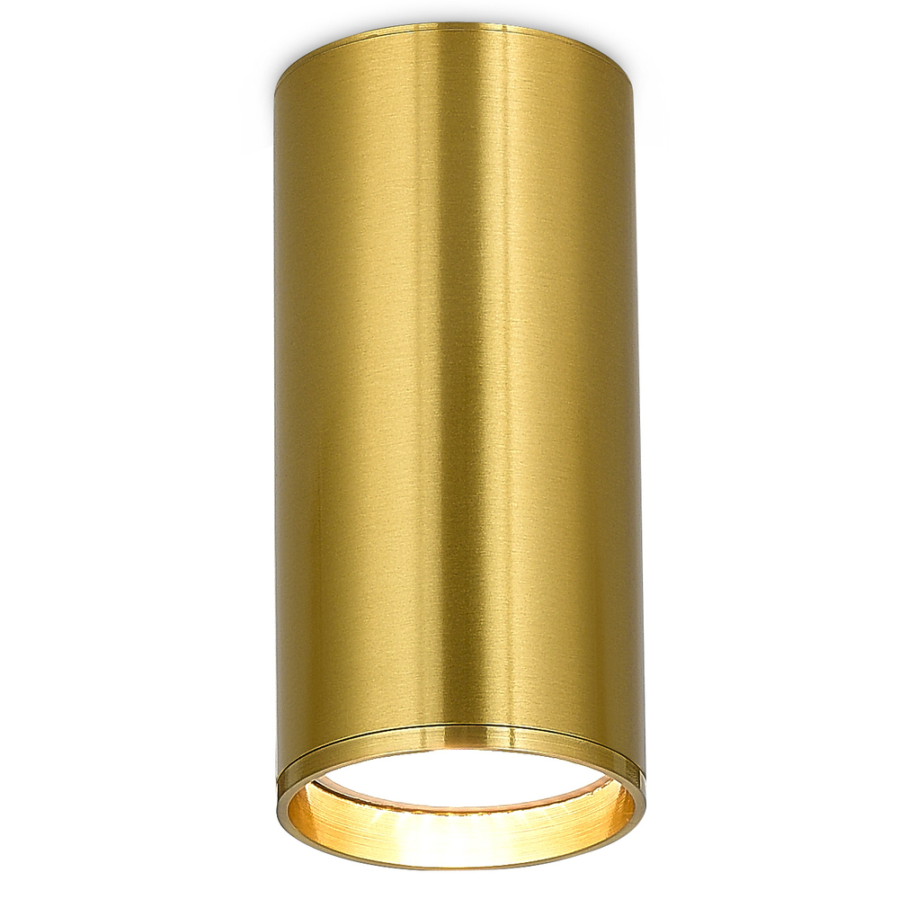 Светильник накладной,  GU10,  D55xH80мм,  IP20,  латунь,  без лампы