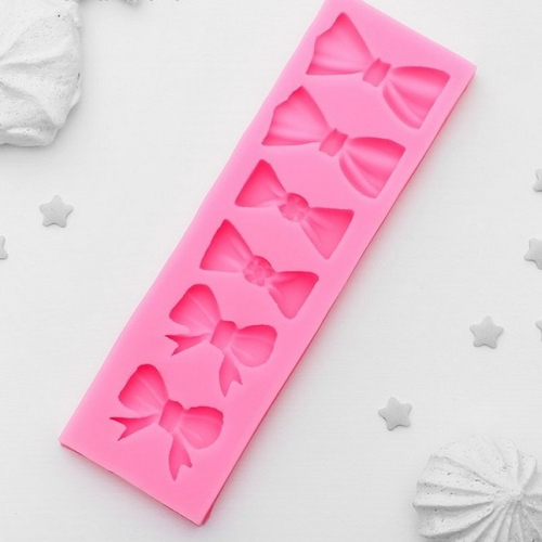 Молд силикон "Бантики" 6 предметов 1х4,5х14,7 см