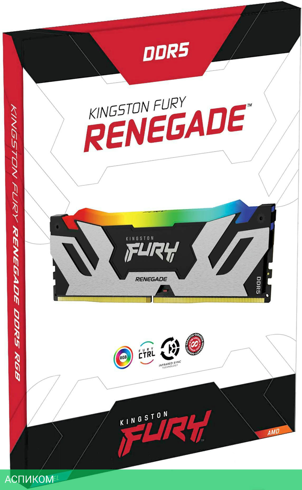 Оперативная память Kingston Fury Renegade RGB 32GB DDR5-6400 (KF564C32RSAK2-32)