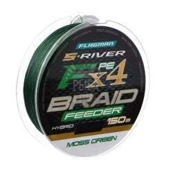 Шнур Flagman S-River PE Braid Hybrid F4 Feeder 150м Moss Green