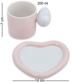 MUG-416/2 Чайная пара «Сердце»