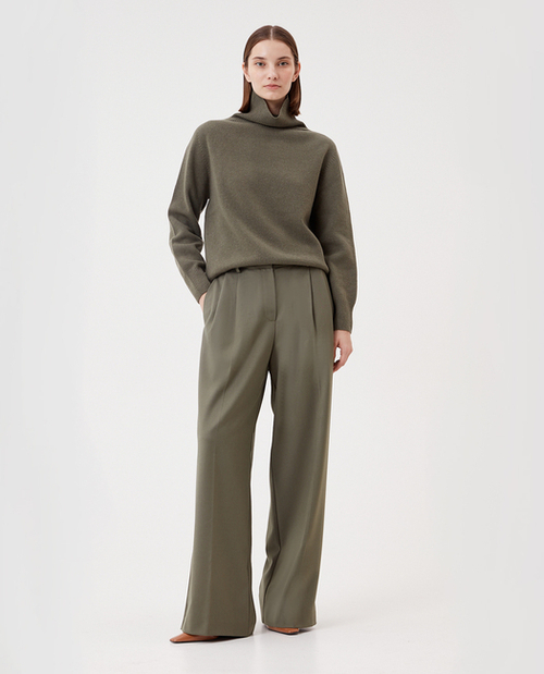 Свободные брюки-палаццо