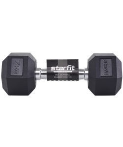 Гантель гексагональная DB-301 7 кг, обрезиненная, черный