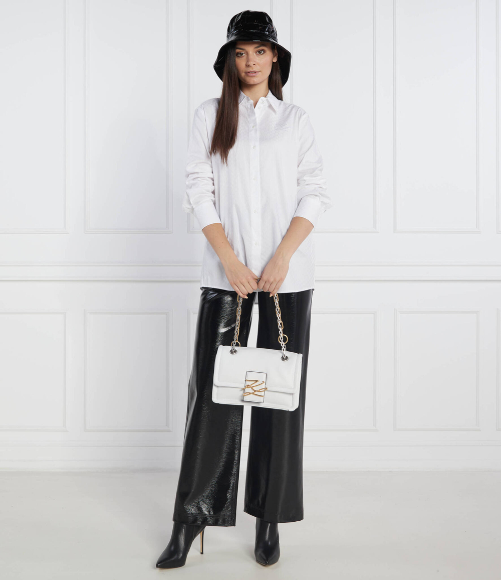 рубашка jacquard monogram Karl Lagerfeld - белый(226W1603)