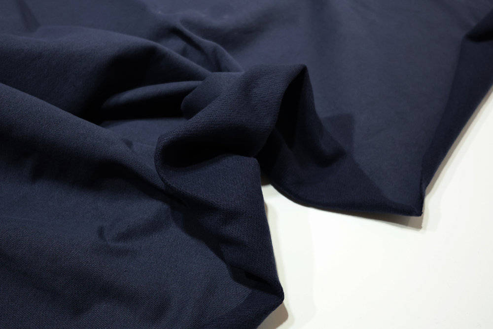 ТЕМНО-СИНИЙ - Футер 3х-нитка НАЧЕС СТРИЖЕННЫЙ, компакт пенье (КРВ645 Елена) УЦЕНКА!