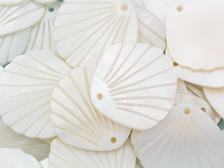 Перламутровая подвеска Ракушка, 27,5мм