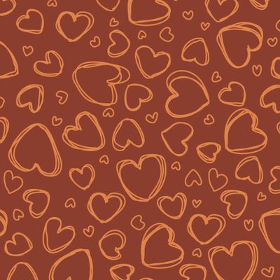 Сердечки на коричневом
