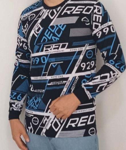 [m]Футболка муж. печать дл/р ФМ0010