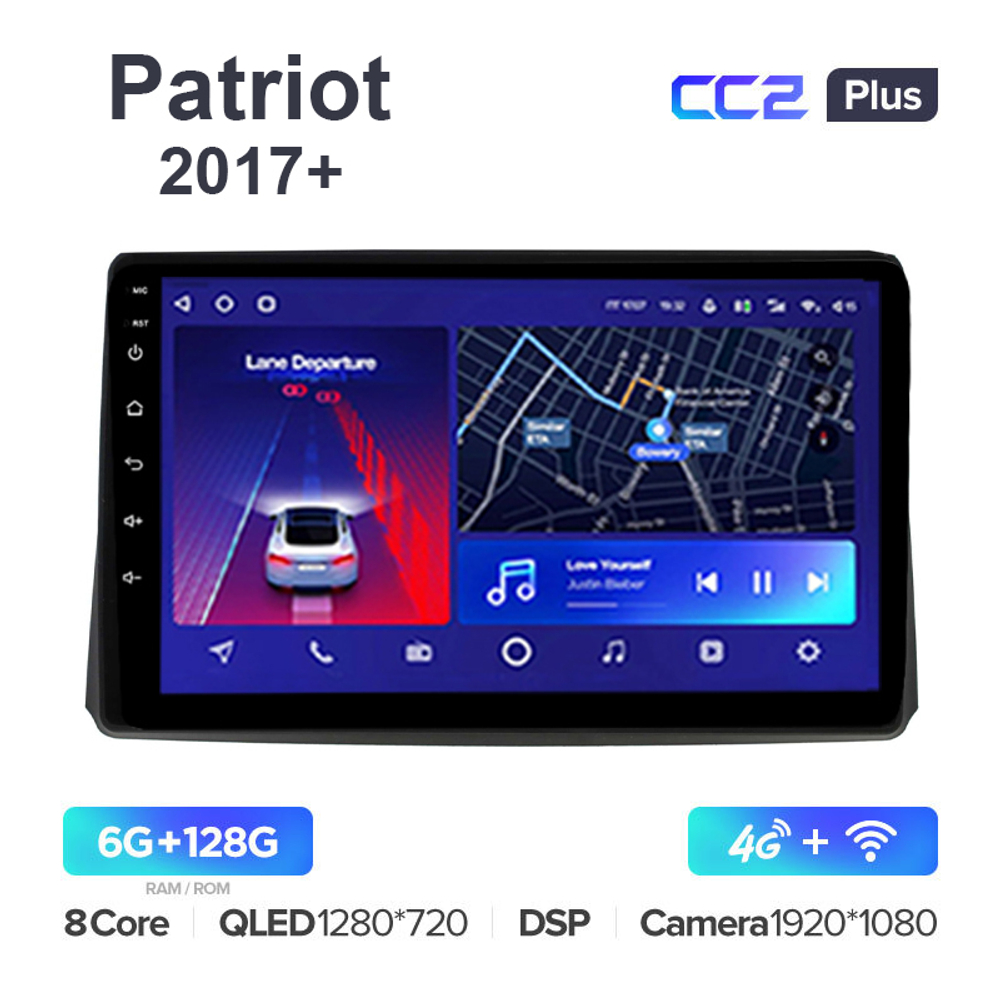 Teyes CC2 Plus 9"для UAZ Patriot 2017+