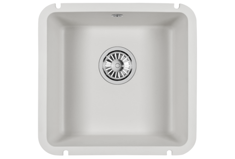 Мойка подстольного монтажа кварцевая Granula 3801, АРКТИК (БЕЛЫЙ)