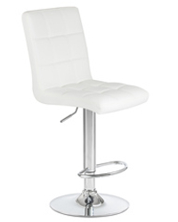 Стул барный DOBRIN KRUGER, белый