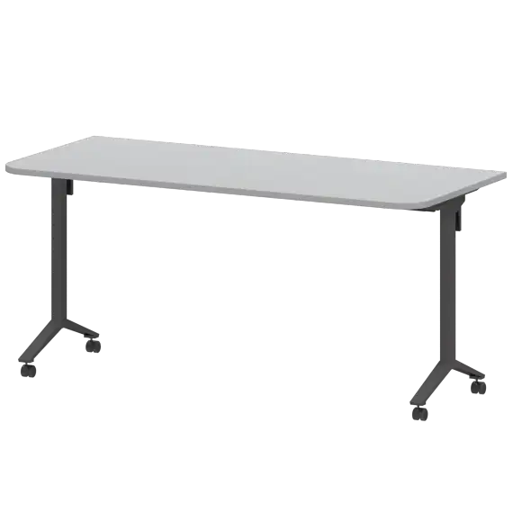 Стол мобильный складной радиусный МБ22-160.70Р  1600x700x750 Моби