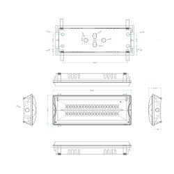 Аварийный светильник светодиодный ЭРА DPA-301-0-65 непостоянный 40LED 3ч IP65 | Светильники аварийные