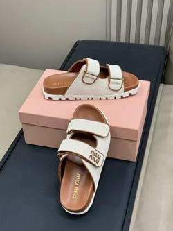 Miu Miu Canvas Slides (2 colors)
