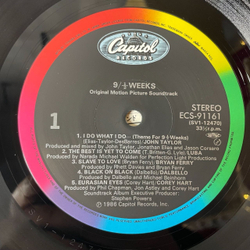 Винтажная виниловая пластинка LP Девять С Половиной Недель, 9 1/2 Weeks Motion Picture Soundtrack (Japan 1986) (Obi)