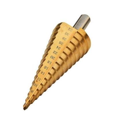 Сверло ступенч 4,00 - 20,0 мм 9 ступ трехгр хвост 8 мм БМ 93420