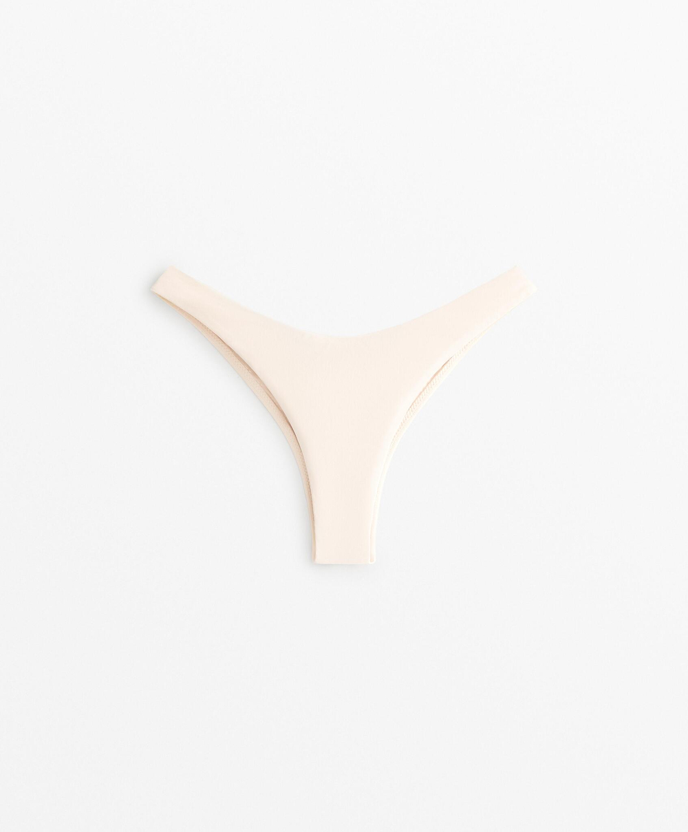 OYSHO Бразильские плавки-бикини с U-образным вырезом, экрю