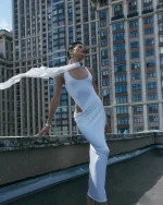 Платье Wave, Белый