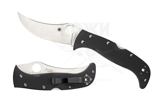 Складной нож Spyderco Chinook 4 63GP4 c клинком из стали CPM-S30V, рукоять карбон