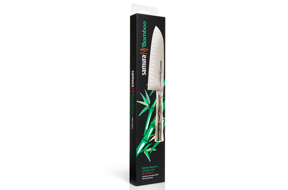 Нож кухонный стальной Сантоку Samura BAMBOO SBA-0094