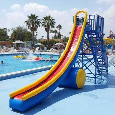 Водная горка «Головокружительный спуск» для вышки (опоры), 10×3×7 м