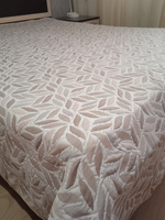 Покрывало жаккардовое двухстороннее Нежность 165-18 беж, серый 1,5 (150х200)