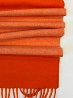 Купон кашемировый Loro Piana оранжевый с полоской