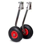 Стойки с фланцами к транцевым колесам быстросъемным для лодок с НДНД (нержавейка)