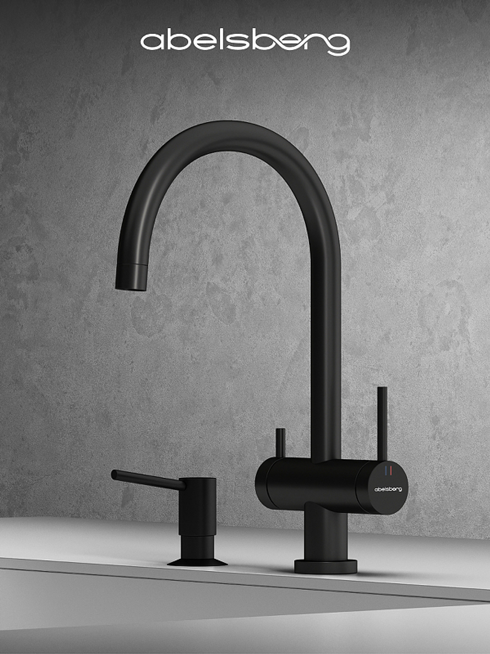 Смеситель для кухни Abelsberg Aera AWF70029MB цвет Вулканический черный