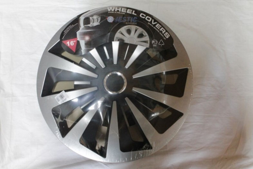 Колпак колеса R16 Фокс Ринг Микс черный 4шт (в мешке 5 упак) (JESTIC)