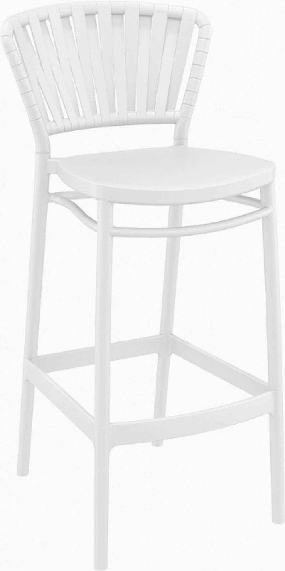 Стул пластиковый барный Siesta Contract Portofino, белый