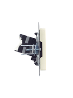 BRITE Розетка компьютерная RJ45 кат.5E РК10-БрКр бежевый IEK