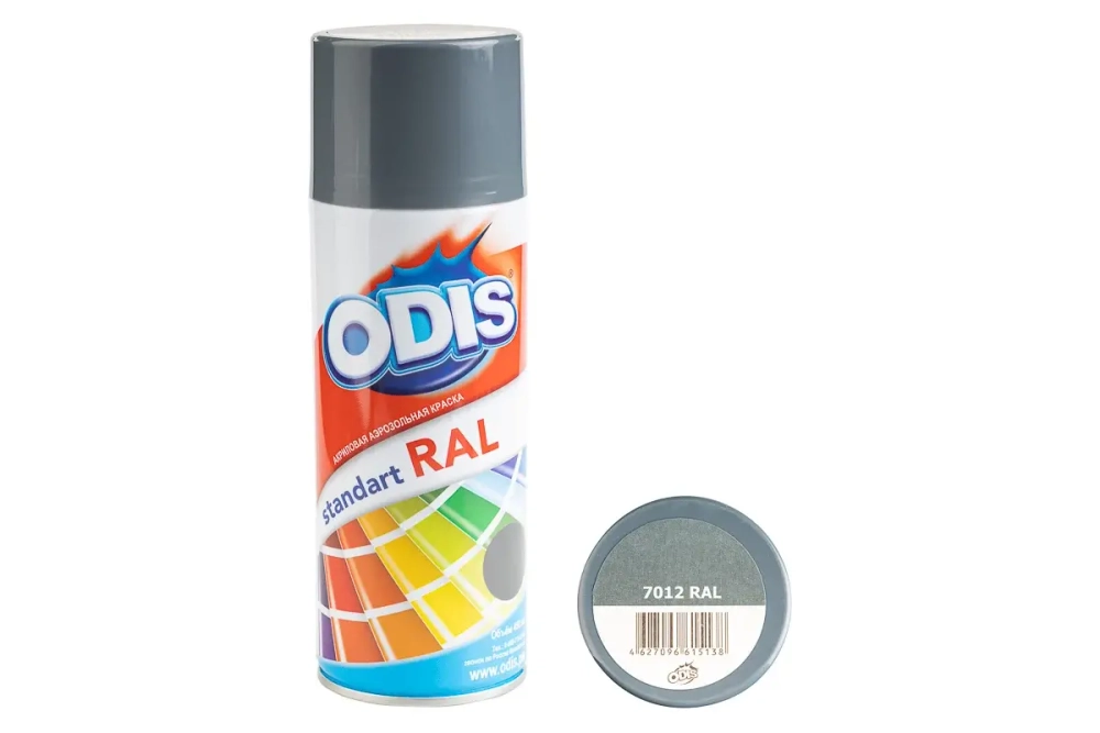 Краска-спрей ODIS базальтово-серый №7012 450мл (12)