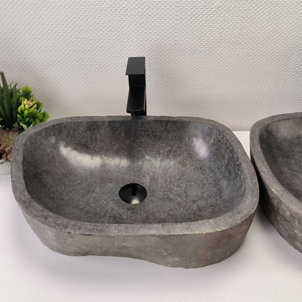 Раковина из речного камня RS63828 54*38*15 2шт 0126